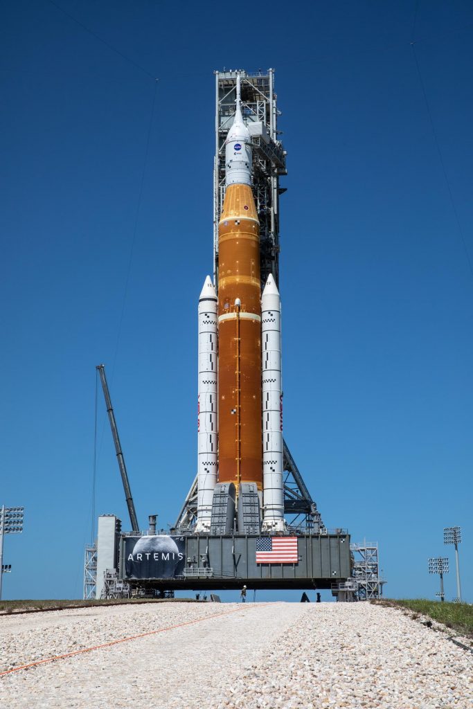 SLS on the launchpad at KSC