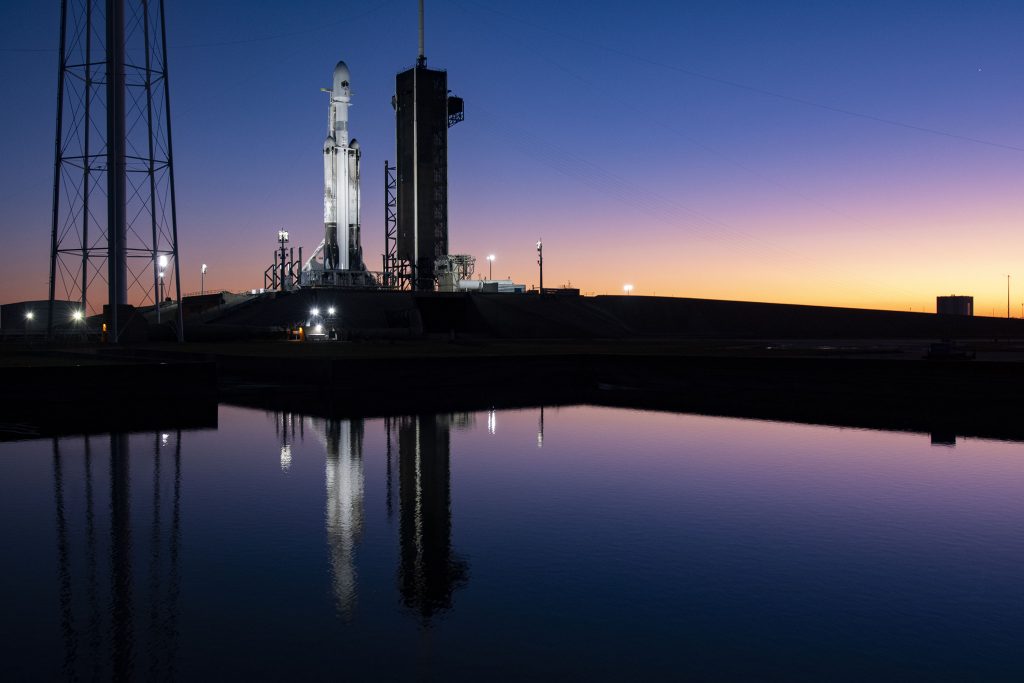 Falcon Heavy at Dusk